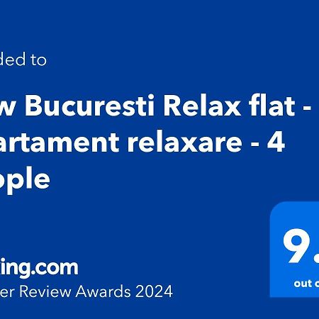 New Bucuresti Relax Flat - Apartament Relaxare - 4 People Apartment Exterior foto